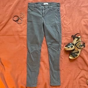 Abercrombie & Fitch Gray Skinny Cotton Jean